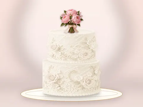 Preview the Peony Poetry · Porcelain full cake