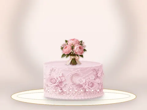 Preview the Peony Poetry · Rose Quartz full cake