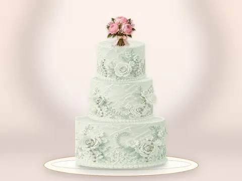Preview the Peony Poetry · Sage Silk full cake