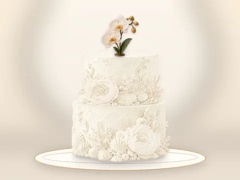 Preview the Orchid Reverie · Porcelain full cake