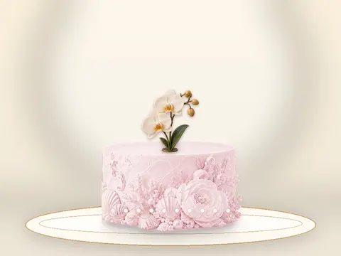 Preview the Orchid Reverie · Rose Quartz full cake