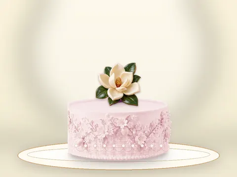 Preview the Magnolia Terrace · Rose Quartz full cake