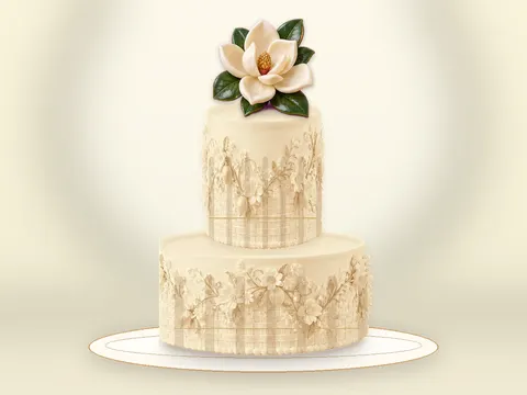 Preview the Magnolia Terrace · Amber Gold full cake