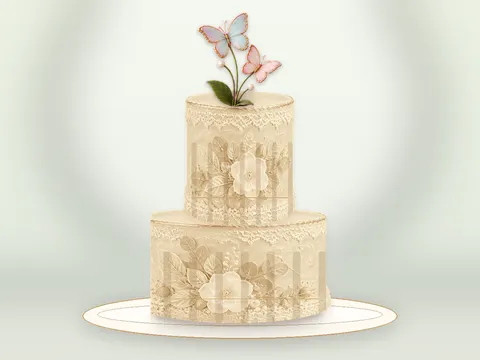 Preview the Butterfly Conservatory · Amber Gold full cake
