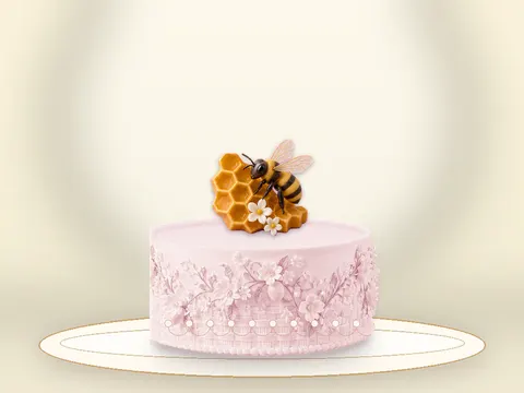 Preview the Honey Garden · Rose Quartz full cake