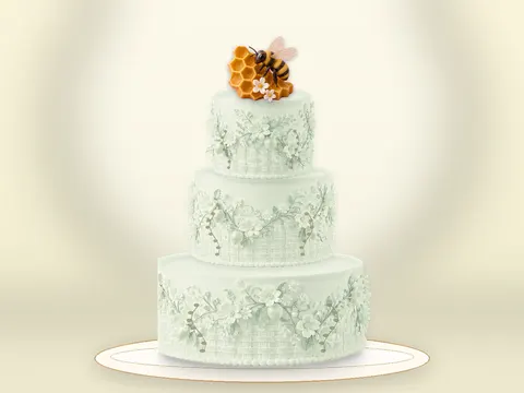 Preview the Honey Garden · Sage Silk full cake