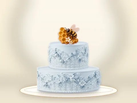 Preview the Honey Garden · Blue Velvet full cake