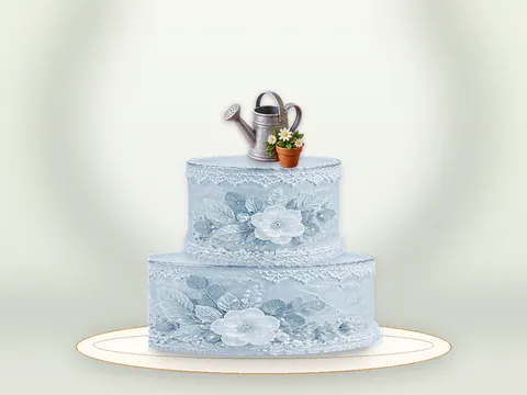 Preview the The Potting Shed · Blue Velvet full cake