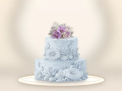 Preview the Pearl Ceremony · Blue Velvet full cake