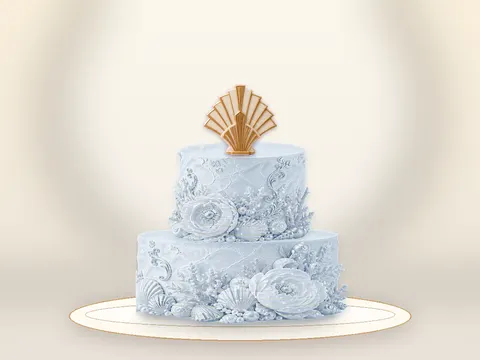 Preview the Deco Ballroom · Blue Velvet full cake