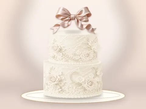 Preview the Satin Promise · Porcelain full cake