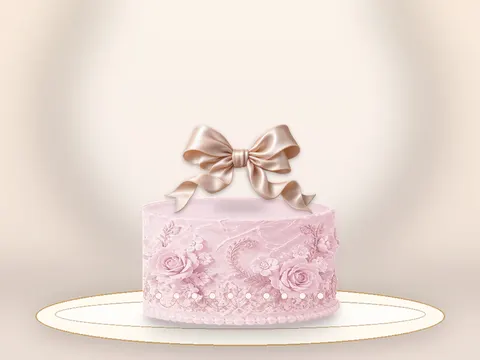 Preview the Satin Promise · Rose Quartz full cake