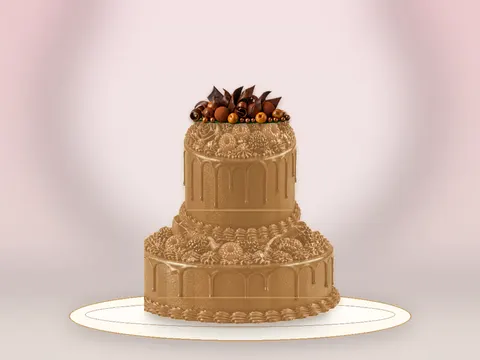 Preview the Truffle Treasury · Amber Gold full cake