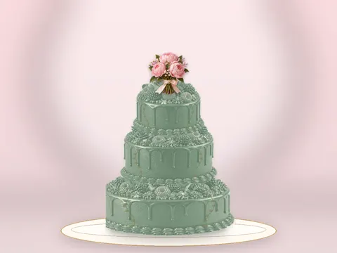 Preview the Cocoa Petals · Sage Silk full cake