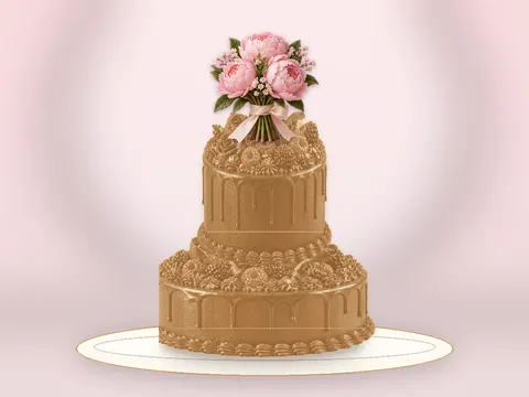 Preview the Cocoa Petals · Amber Gold full cake
