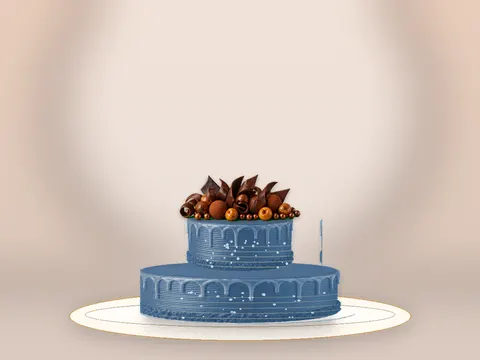 Preview the Espresso Sonata · Blue Velvet full cake