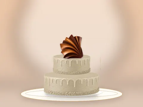 Preview the Caramel Architecture · Porcelain full cake