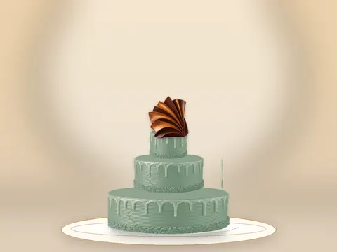 Preview the Caramel Architecture · Sage Silk full cake