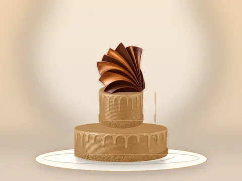Preview the Caramel Architecture · Amber Gold full cake