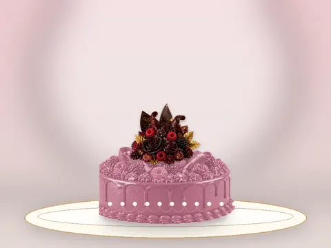 Preview the Blackberry Velvet · Rose Quartz full cake