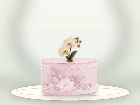 Preview the Pistachio Pavilion · Rose Quartz full cake