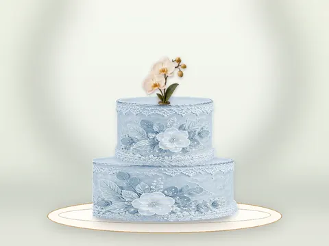 Preview the Pistachio Pavilion · Blue Velvet full cake