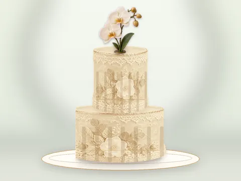 Preview the Pistachio Pavilion · Amber Gold full cake