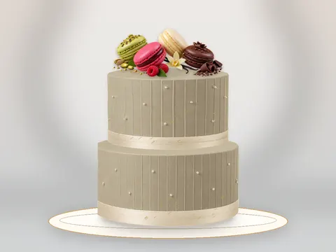 Preview the Macaron Salon · Porcelain full cake