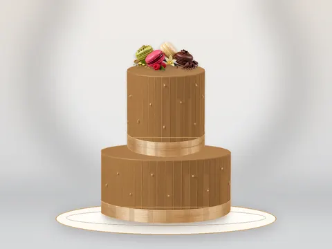 Preview the Macaron Salon · Amber Gold full cake
