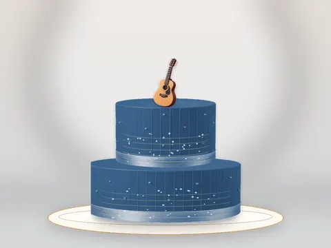 Preview the Acoustic Evening · Blue Velvet full cake