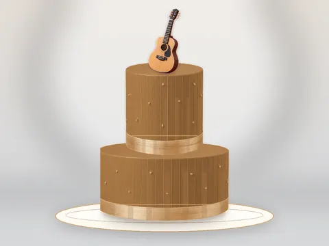 Preview the Acoustic Evening · Amber Gold full cake