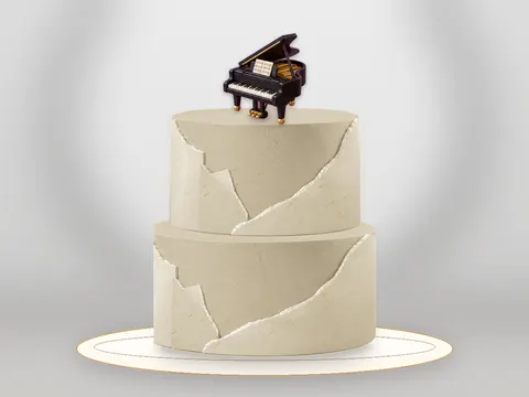 Preview the Piano Nocturne · Porcelain full cake