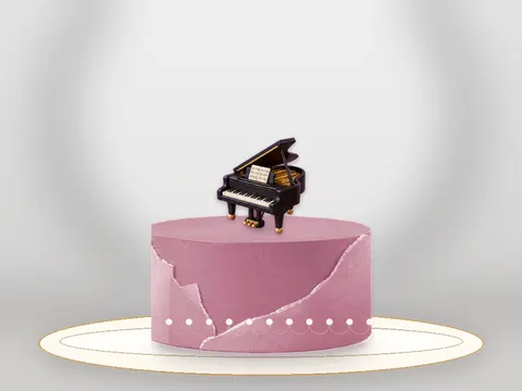 Preview the Piano Nocturne · Rose Quartz full cake