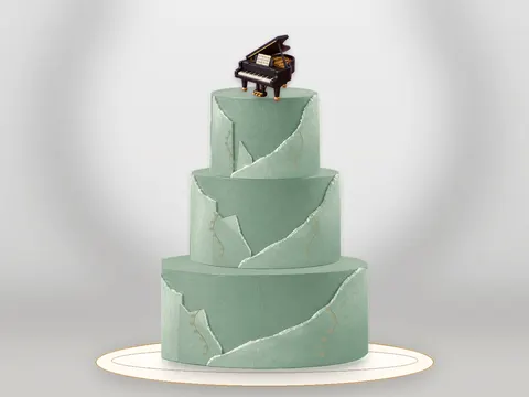 Preview the Piano Nocturne · Sage Silk full cake