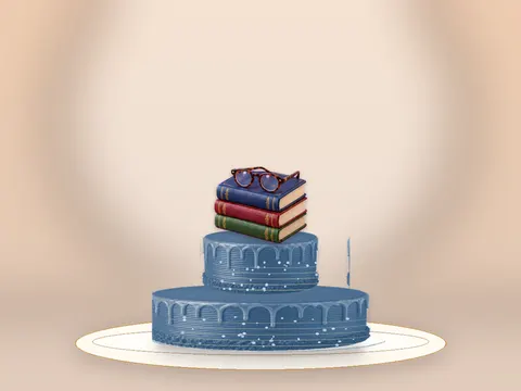 Preview the The Reading Room · Blue Velvet full cake