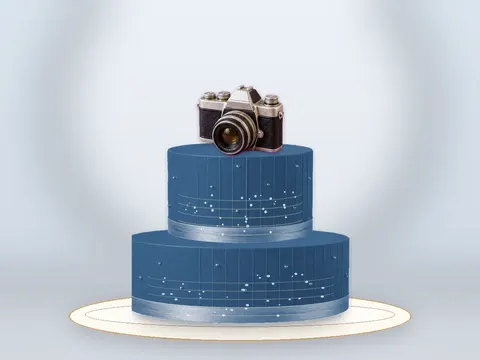 Preview the Through the Lens · Blue Velvet full cake