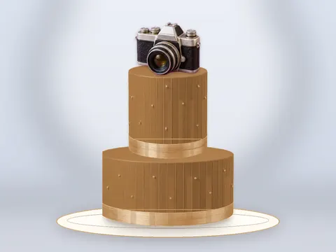 Preview the Through the Lens · Amber Gold full cake