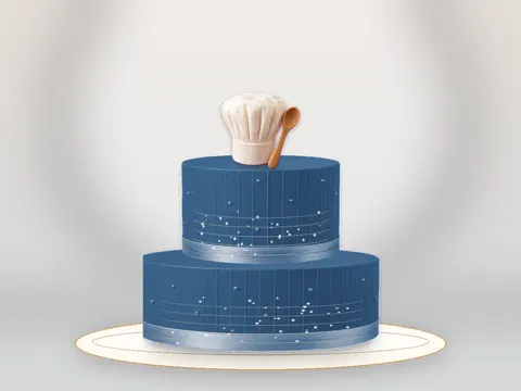 Preview the Chef’s Table · Blue Velvet full cake