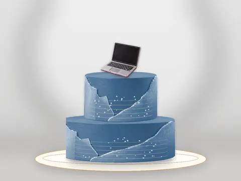 Preview the Code & Celebrate · Blue Velvet full cake