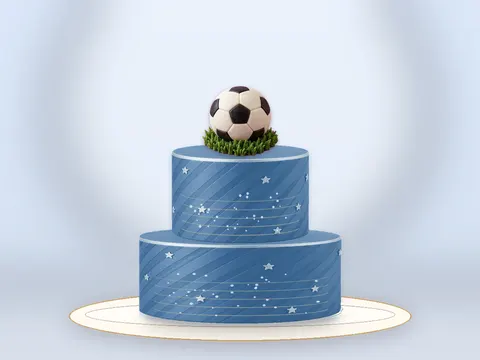 Preview the Match Day · Blue Velvet full cake