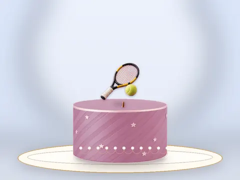 Preview the Centre Court · Rose Quartz full cake