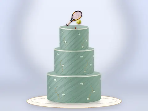 Preview the Centre Court · Sage Silk full cake