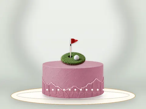 Preview the The Nineteenth Hole · Rose Quartz full cake