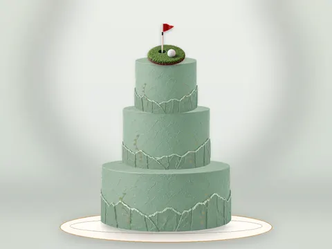 Preview the The Nineteenth Hole · Sage Silk full cake