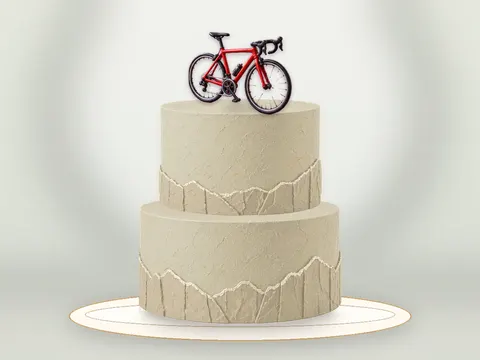 Preview the Weekend Peloton · Porcelain full cake