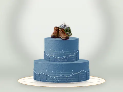 Preview the Trailhead Joy · Blue Velvet full cake