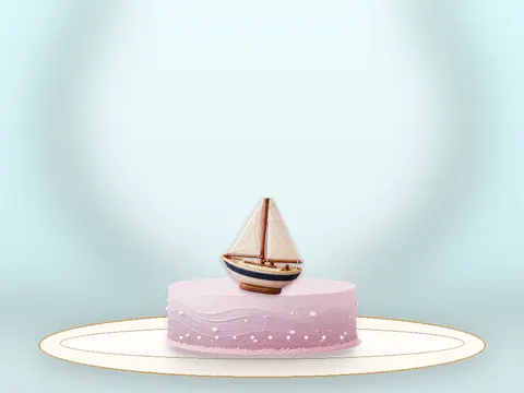 Preview the Harbour Breeze · Rose Quartz full cake