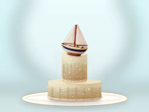 Preview the Harbour Breeze · Amber Gold full cake