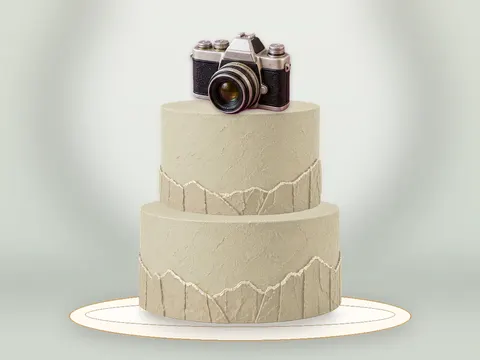 Preview the Mountain Photography · Porcelain full cake