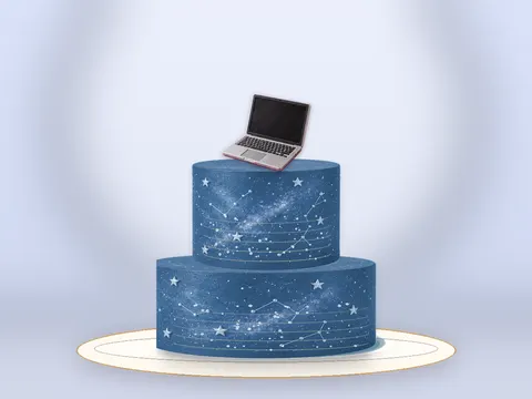 Preview the Science Studio · Blue Velvet full cake